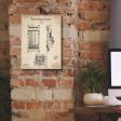 Cue Rack Blueprint Patent Parchment,  Canvas Wall Art For Sale