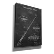 Billard Cue Blueprint Patent Chalkboard,  Canvas Wall Art Online now