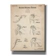 Bottle Opener Blueprint Patent Parchment,  Canvas Wall Art Fashion