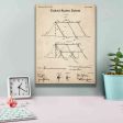 Tent Blueprint Patent Parchment,  Canvas Wall Art Online now