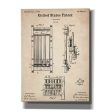 Cue Rack Blueprint Patent Parchment,  Canvas Wall Art For Sale