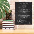 Amphibian Aircraft Blueprint Patent Chalkboard,  Canvas Wall Art Discount