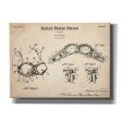 Push-up Bra Blueprint Patent Parchment,  Canvas Wall Art Discount