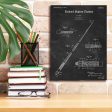 Billard Cue Blueprint Patent Chalkboard,  Canvas Wall Art Online now