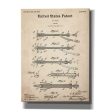 Trocar Blueprint Patent Parchment,  Canvas Wall Art on Sale