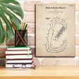 Climbing Hook Blueprint Patent Parchment,  Canvas Wall Art Cheap