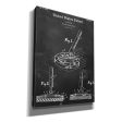 Curling Broom Blueprint Patent Chalkboard,  Canvas Wall Art For Cheap