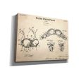 Push-up Bra Blueprint Patent Parchment,  Canvas Wall Art Discount