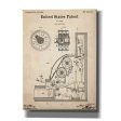 Cash Register Blueprint Patent Parchment,  Canvas Wall Art Cheap