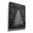 Artificial Christmas Tree Blueprint Patent Chalkboard,  Canvas Wall Art Online now