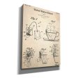 Tea Bag Blueprint Patent Parchment,  Canvas Wall Art Online