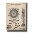 Darts Game Blueprint Patent Parchment,  Canvas Wall Art Cheap