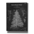 Artificial Christmas Tree Blueprint Patent Chalkboard,  Canvas Wall Art Online now