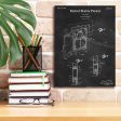 Fire Hose Cabinet Blueprint Patent Chalkboard,  Canvas Wall Art Hot on Sale