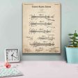 Trocar Blueprint Patent Parchment,  Canvas Wall Art on Sale