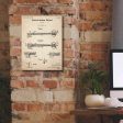 Vintage Key Blueprint Patent Parchment,  Canvas Wall Art on Sale