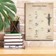 Croquet Blueprint Patent Parchment,  Canvas Wall Art Hot on Sale