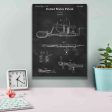 Apple Parer Blueprint Patent Chalkboard,  Canvas Wall Art Cheap