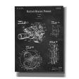 Film Camera Blueprint Patent Chalkboard,  Canvas Wall Art For Discount