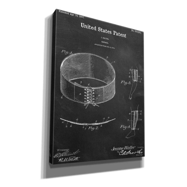 Bandage Blueprint Patent Chalkboard,  Canvas Wall Art For Cheap