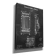 Cue Rack Blueprint Patent Chalkboard,  Canvas Wall Art Online Sale