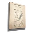 Climbing Hook Blueprint Patent Parchment,  Canvas Wall Art Cheap