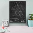 Tent Blueprint Patent Chalkboard,  Canvas Wall Art on Sale