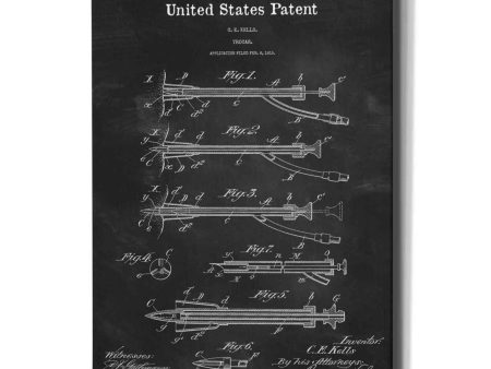 Trocar Blueprint Patent Chalkboard,  Canvas Wall Art Online now