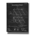 Tent Blueprint Patent Chalkboard,  Canvas Wall Art on Sale