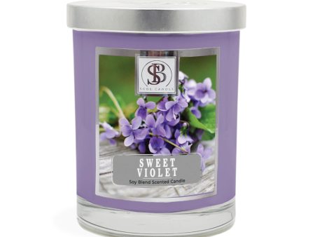 SWEET VIOLET | Soy Blend Scented Candle 11 oz Online Hot Sale