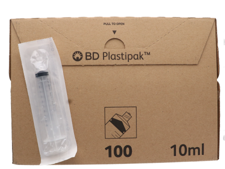 BD Plastipak injectiespuit 10ml 3-delig luer-lock 100 stuks (305959) Supply