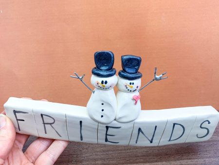 Handmade Snowman Christmas Friendship Decor Supply