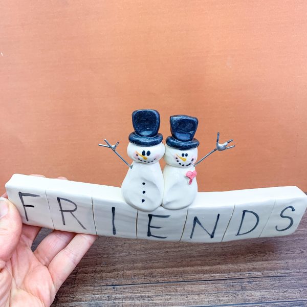 Handmade Snowman Christmas Friendship Decor Supply