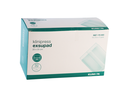 Klinion Exsupad, absorberend wondkompres, steriel, 20x40cm, 6 stuks Hot on Sale