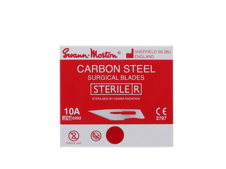 Swann Morton Mesje steriel #10A (rood) - 100st (0202) For Discount