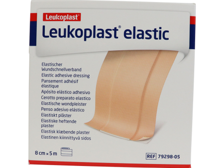 Leukoplast Elastic wondpleister, 5m x 8cm, 1st 79298-04 For Sale