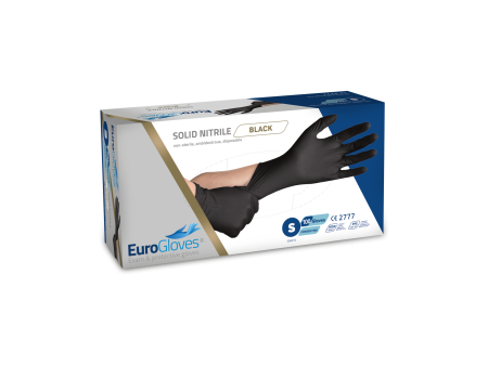 Eurogloves Handschoenen Solid-Nitrile Zwart (100 stuks) Discount