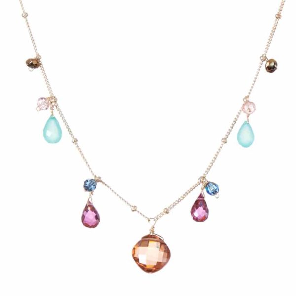 Boho Zina Gemstone Layering Necklace Online now