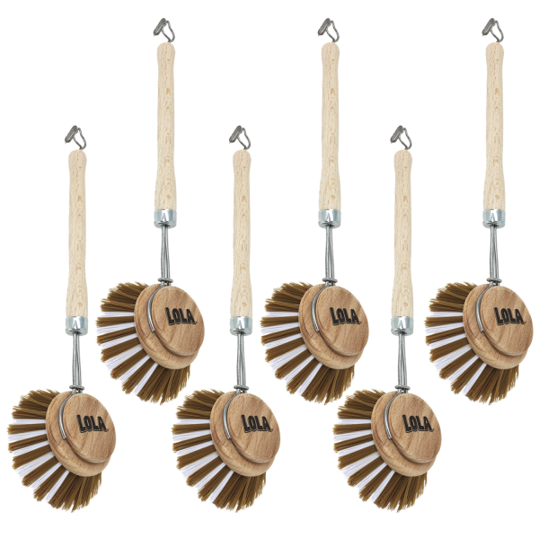 The Original  Dishwashing & Vegetable Brush, Eco-Friendly Birch Wood (Pack of 144) Hot on Sale