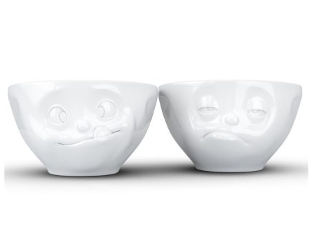 Medium Bowl Set No. 3, Tasty & Snoozy Face Sale