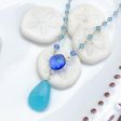 Blue Mix Gems Necklace For Discount