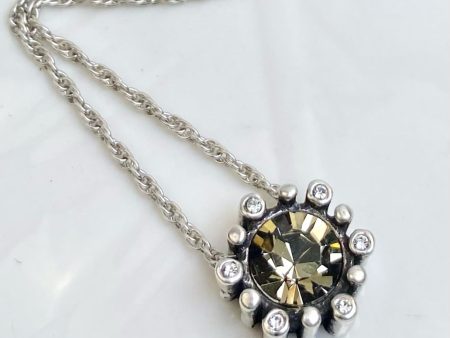 Patricia Locke Black and White Compass Slider Necklace For Discount