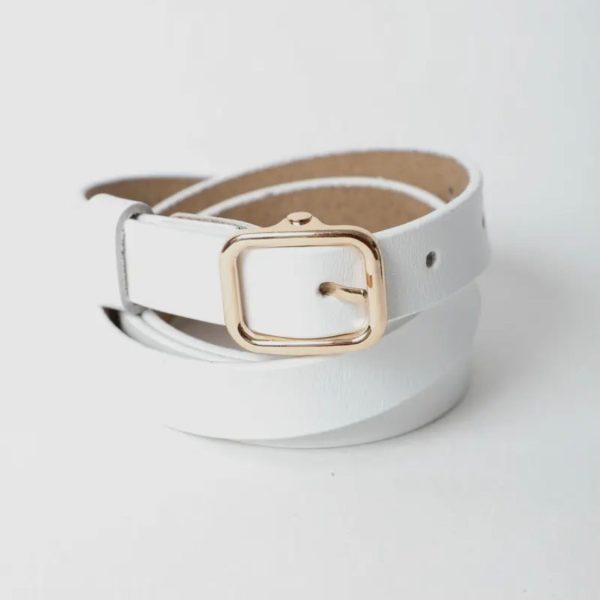 Versatile Skinny Leather Belt - Timeless Style for Every Outfit Fashion