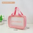 Travel Portable PU Frosted Waterproof Cosmetics Small Bath Swimming Cleaning Bag Portable Cosmetics Storage Bag Storage Fashion