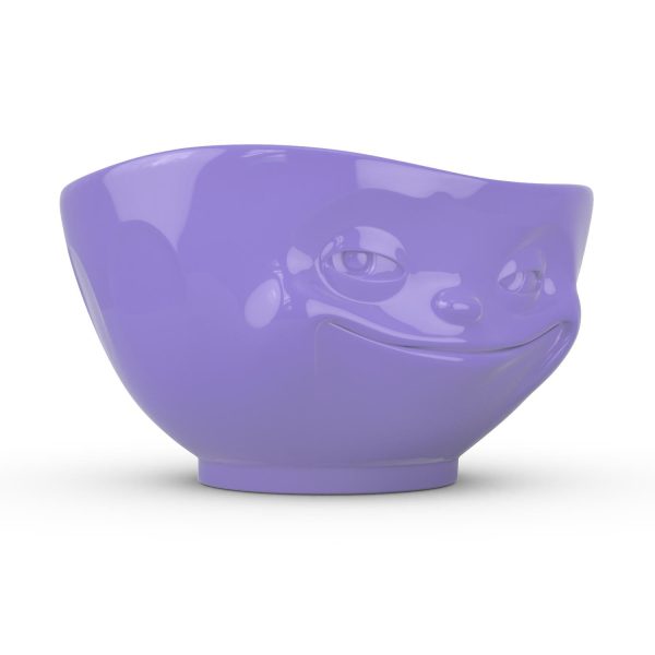 16 Oz. Bowl, Grinning Face, Purple Cheap