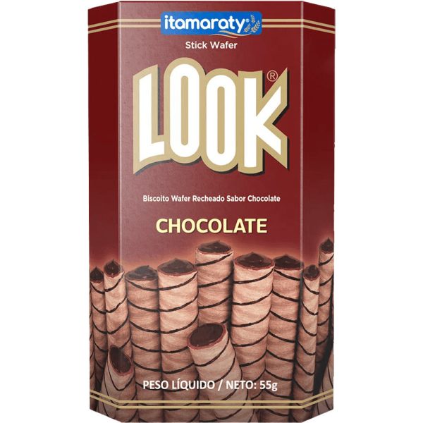 Look Chocolate Wafer Sticks, 1.94 oz, Crispy Wafer Tubes with Chocolate Filling Cheap