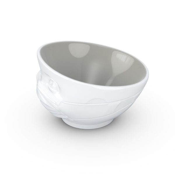 16 Oz. Bowl, Hopeful Face, White (Stone Color Inside) Cheap