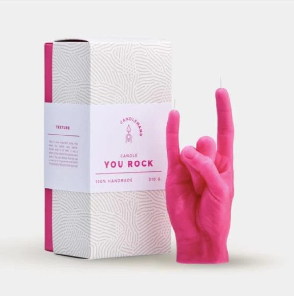 Sale! Hand “You Rock” Candle Online Sale