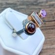 OOAK Modern Style Tri-Gem Designer Ring For Cheap