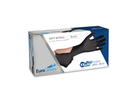 Eurogloves Handschoenen Soft-Nitril Zwart (100 stuks) Online Sale